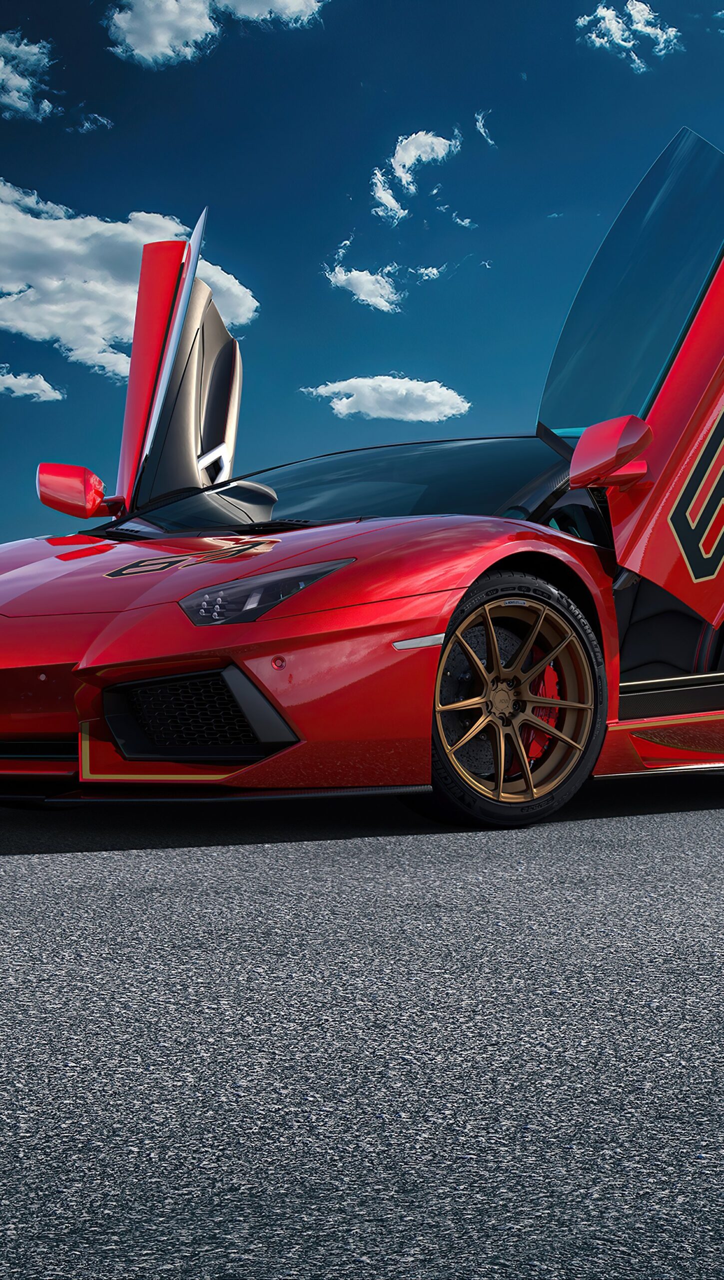 Lamborghini Aventador SVJ Rojo