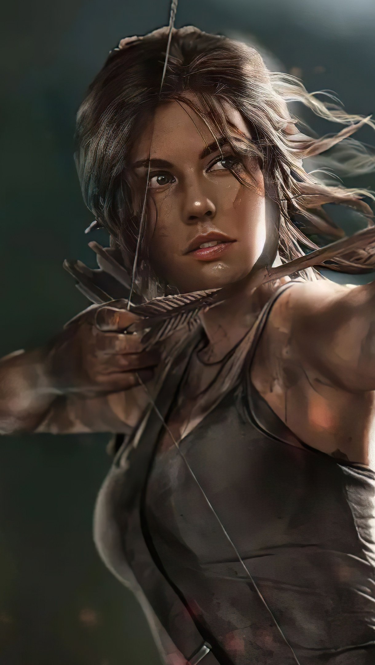 Lauren Cohan como Lara Croft The Tomb Raider