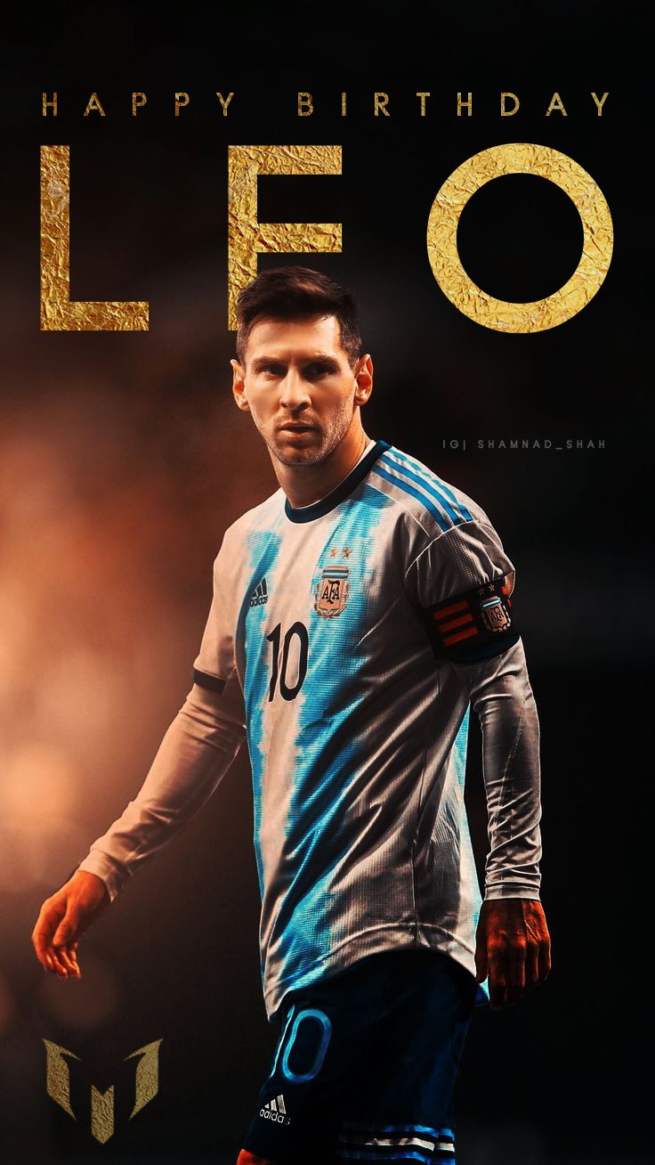 Leonel Messi Argentina Feliz Cumpleaños