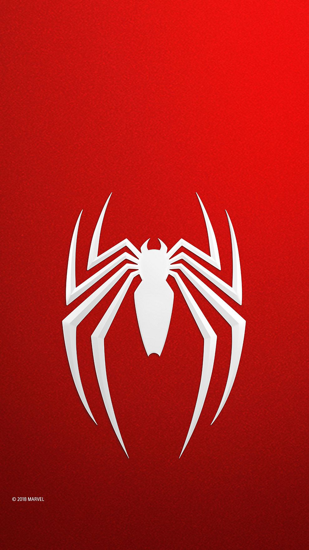 Logo Spiderman fondo rojo