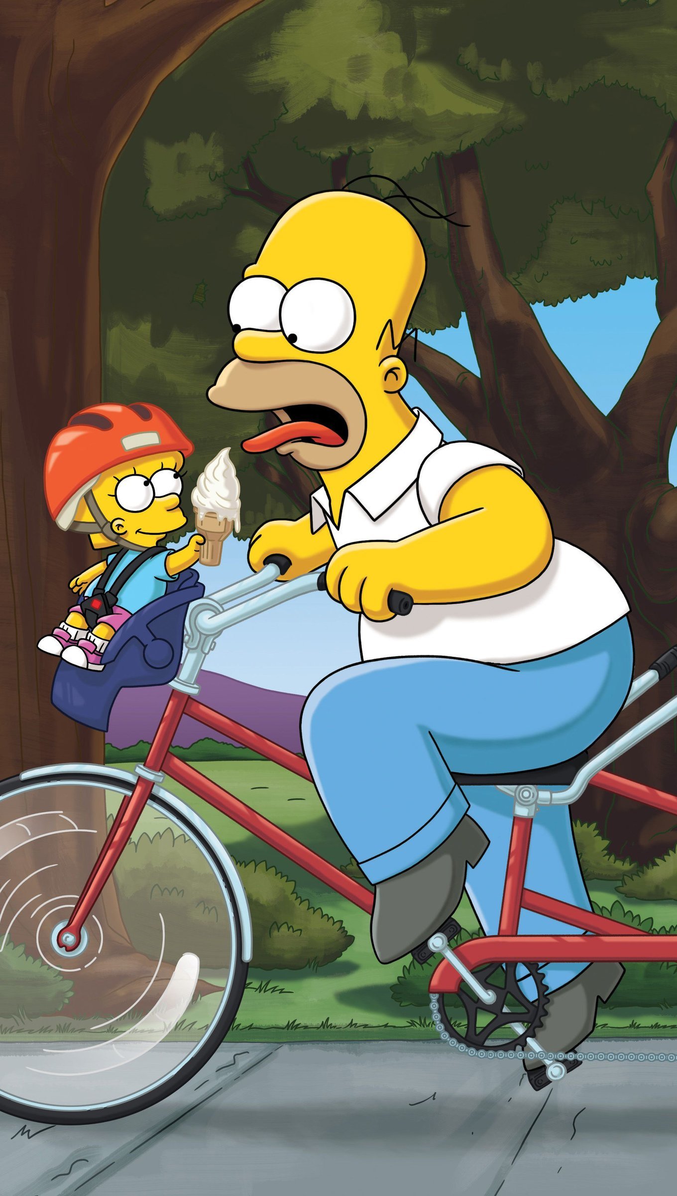 Los Simpsons en bicicleta