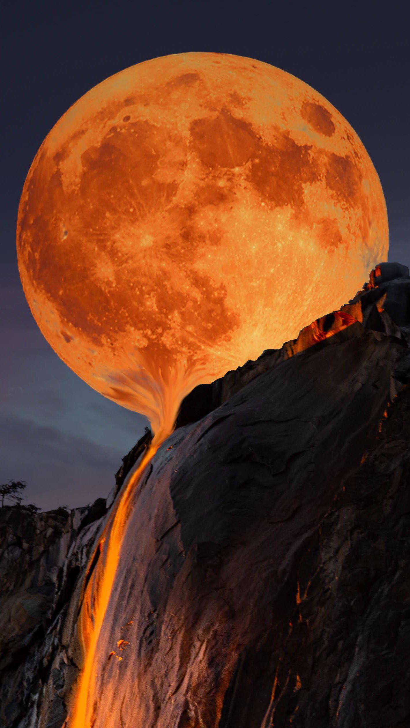 Luna derritiéndose en Yosemite