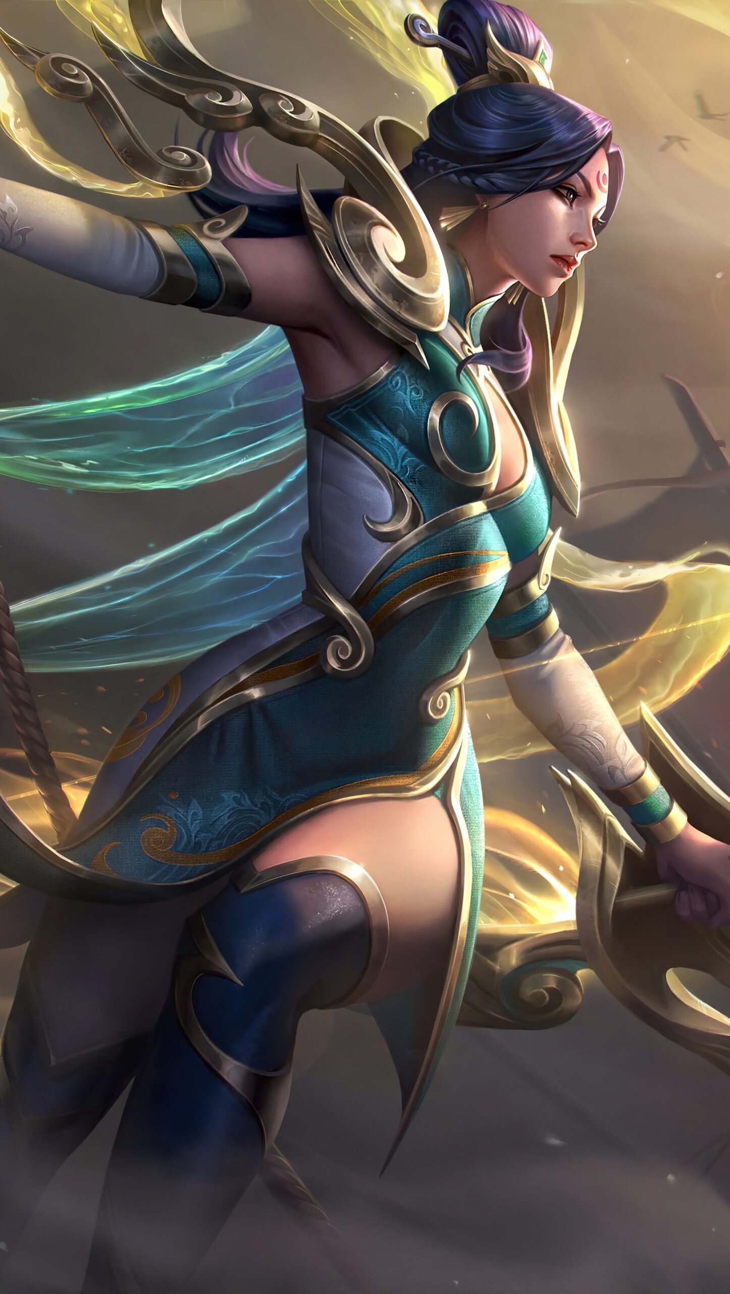 Lunar Empress Ashe League of Legends Splash Art