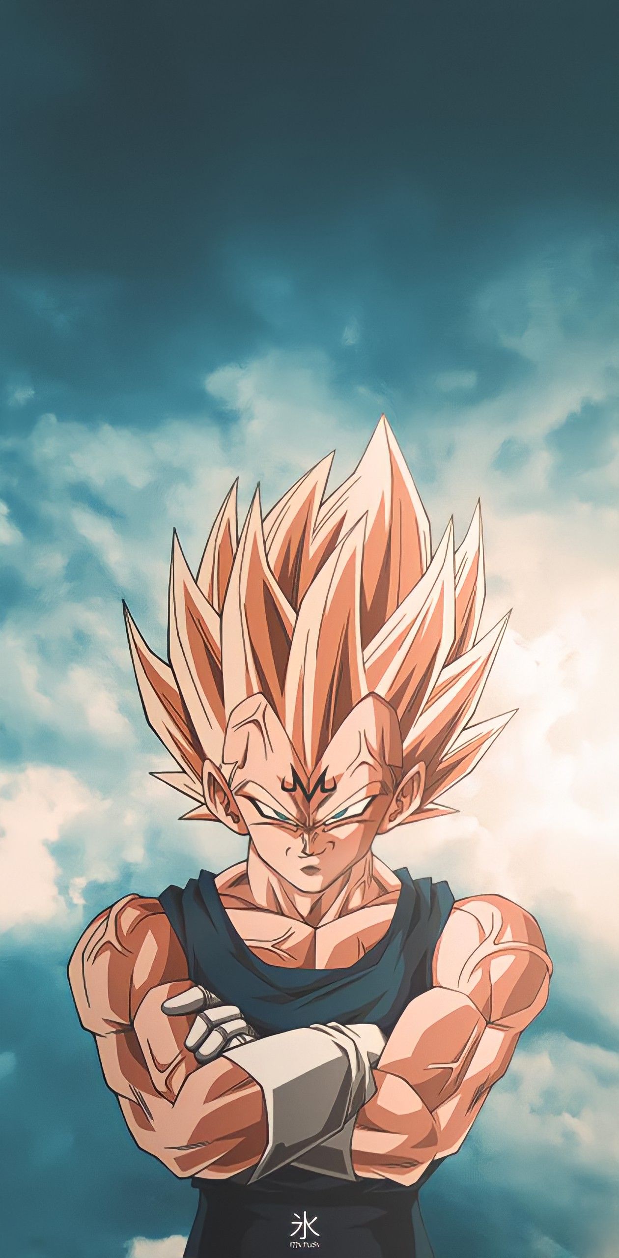 Majin Vegeta fondo de pantalla epico