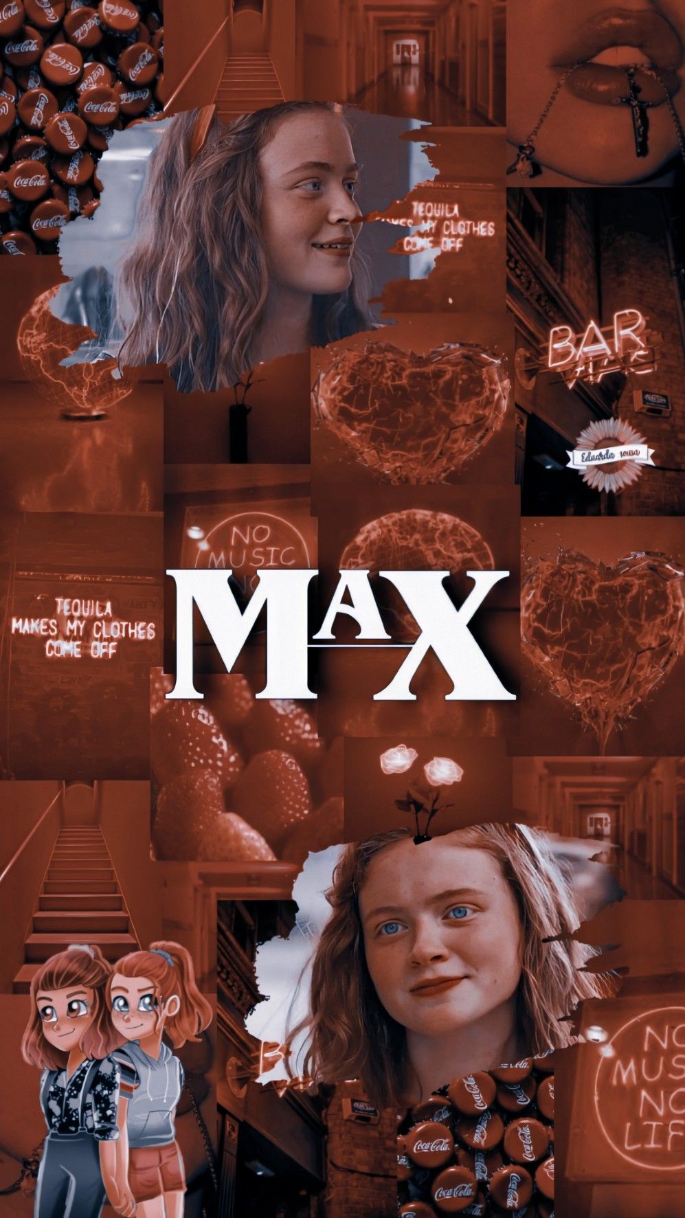 Max Mayfiel Collage Stranger Things