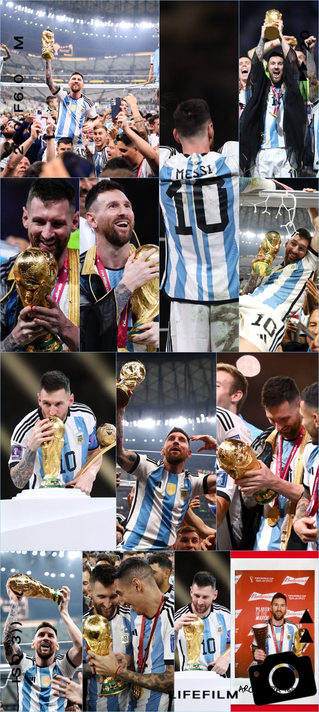 Messi Campeón del Mundo Super Collage