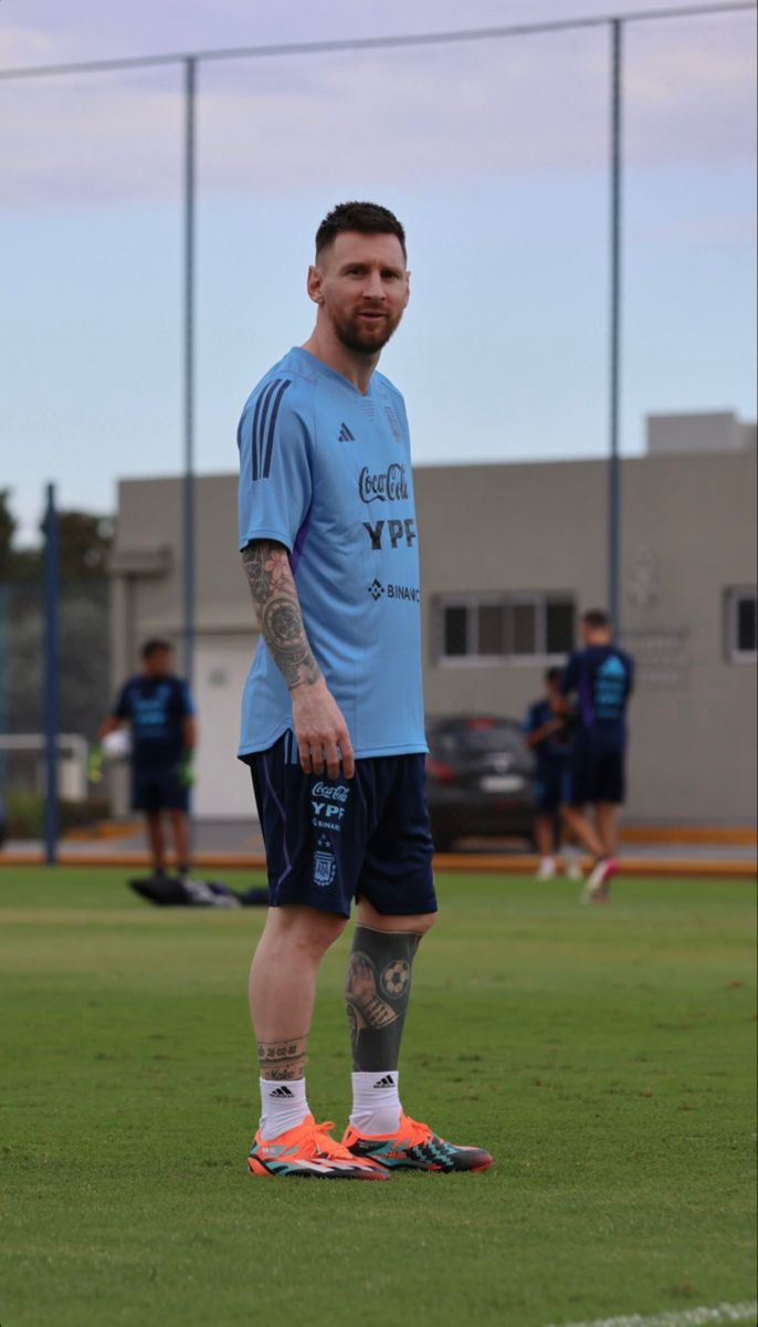 Messi entrenamiento foto genial