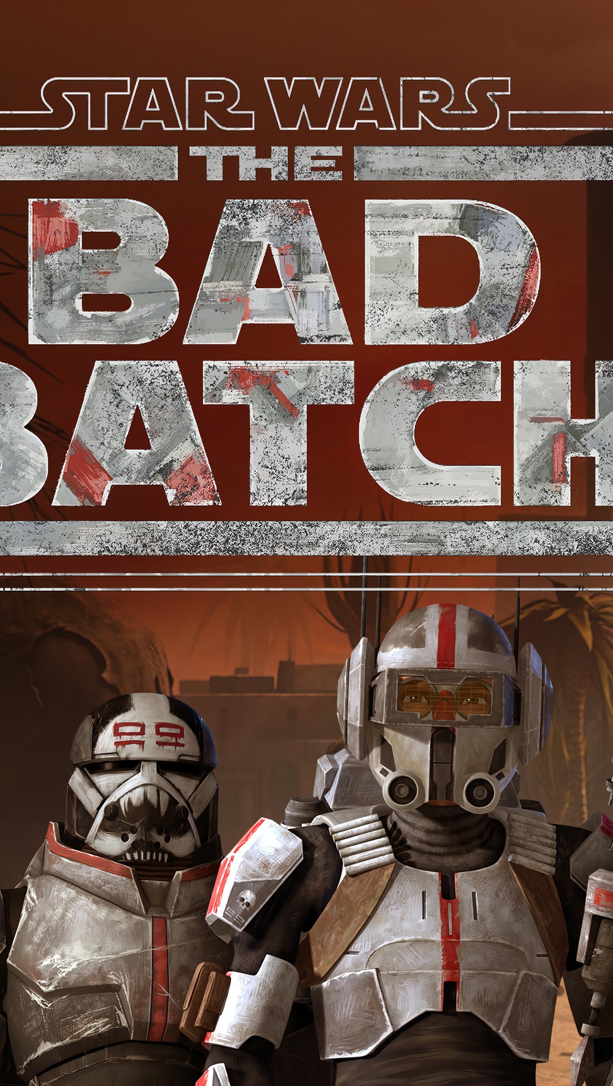 Miembros de los soldades clones Star Wars The Bad Batch