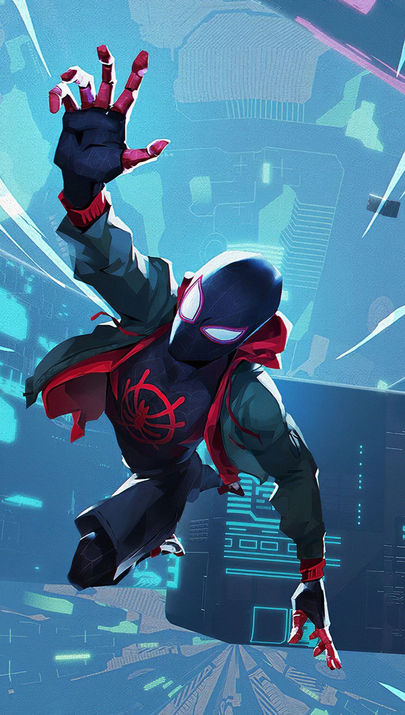 Miles Morales cayendo