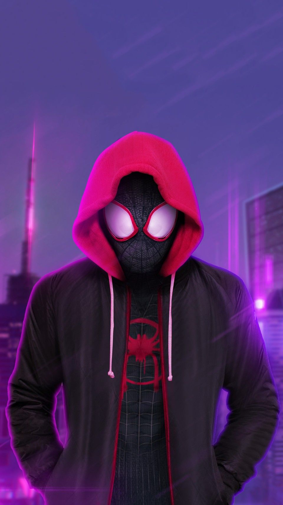 Miles morales con Chaqueta Spiderman