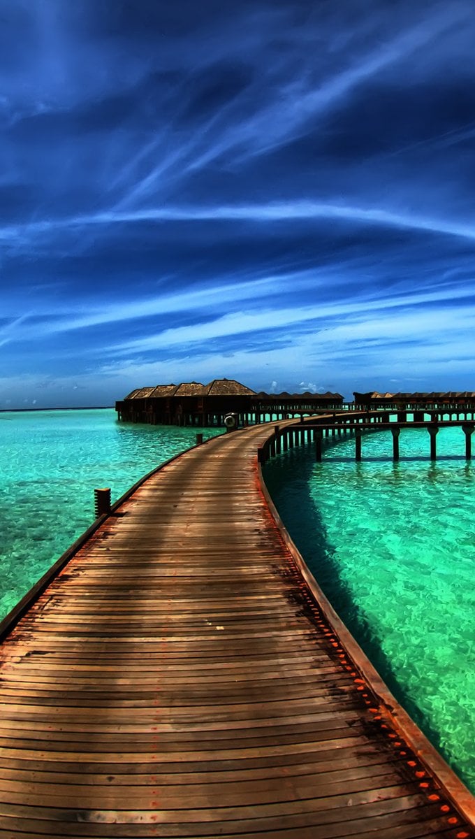 Muelle en la playa