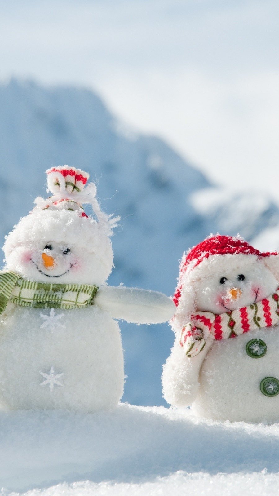 Muñecos de nieve en el Polo Norte