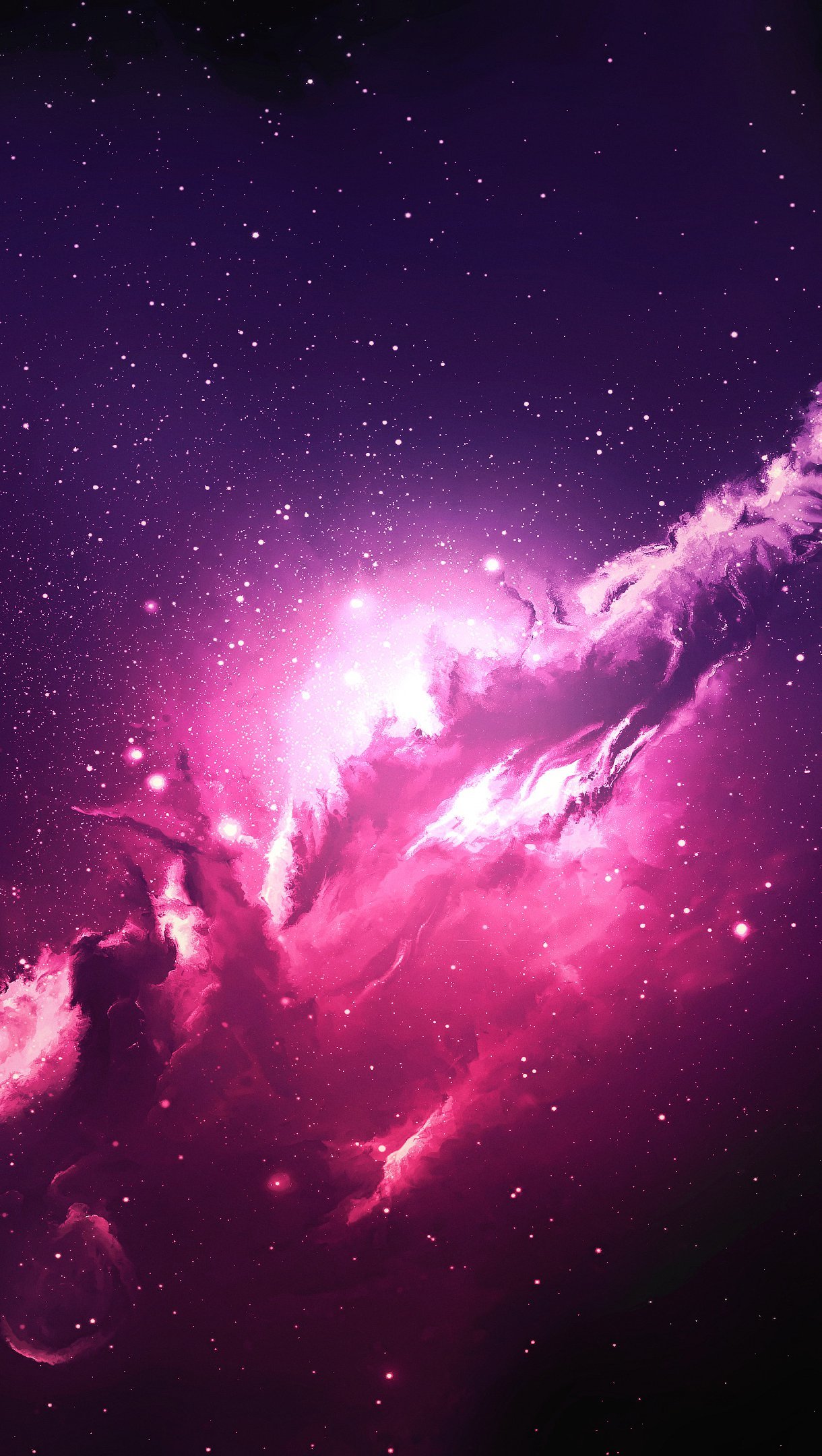 Nebulosa rosa en el Universo