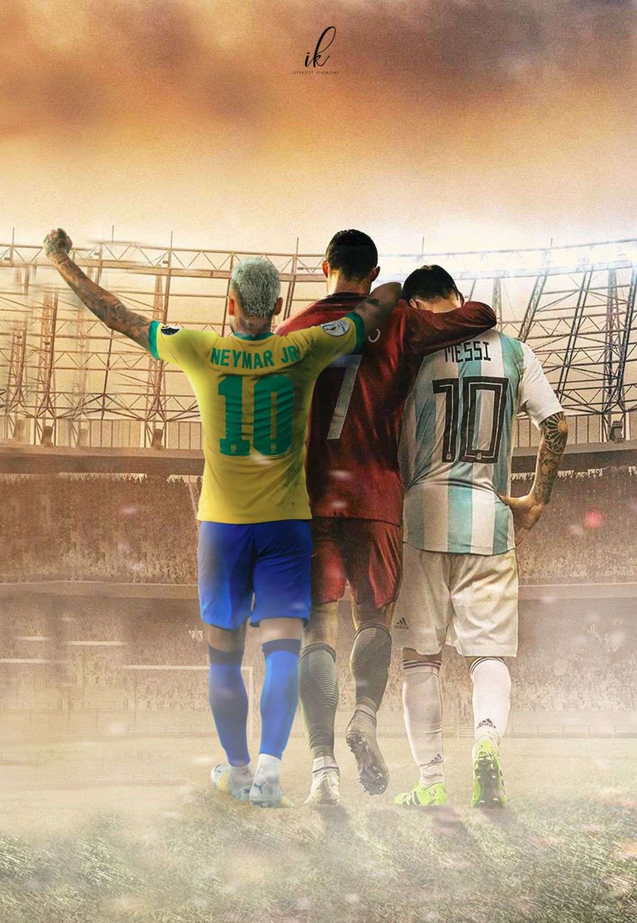 Neymar-Ronaldo-Messi los mejores