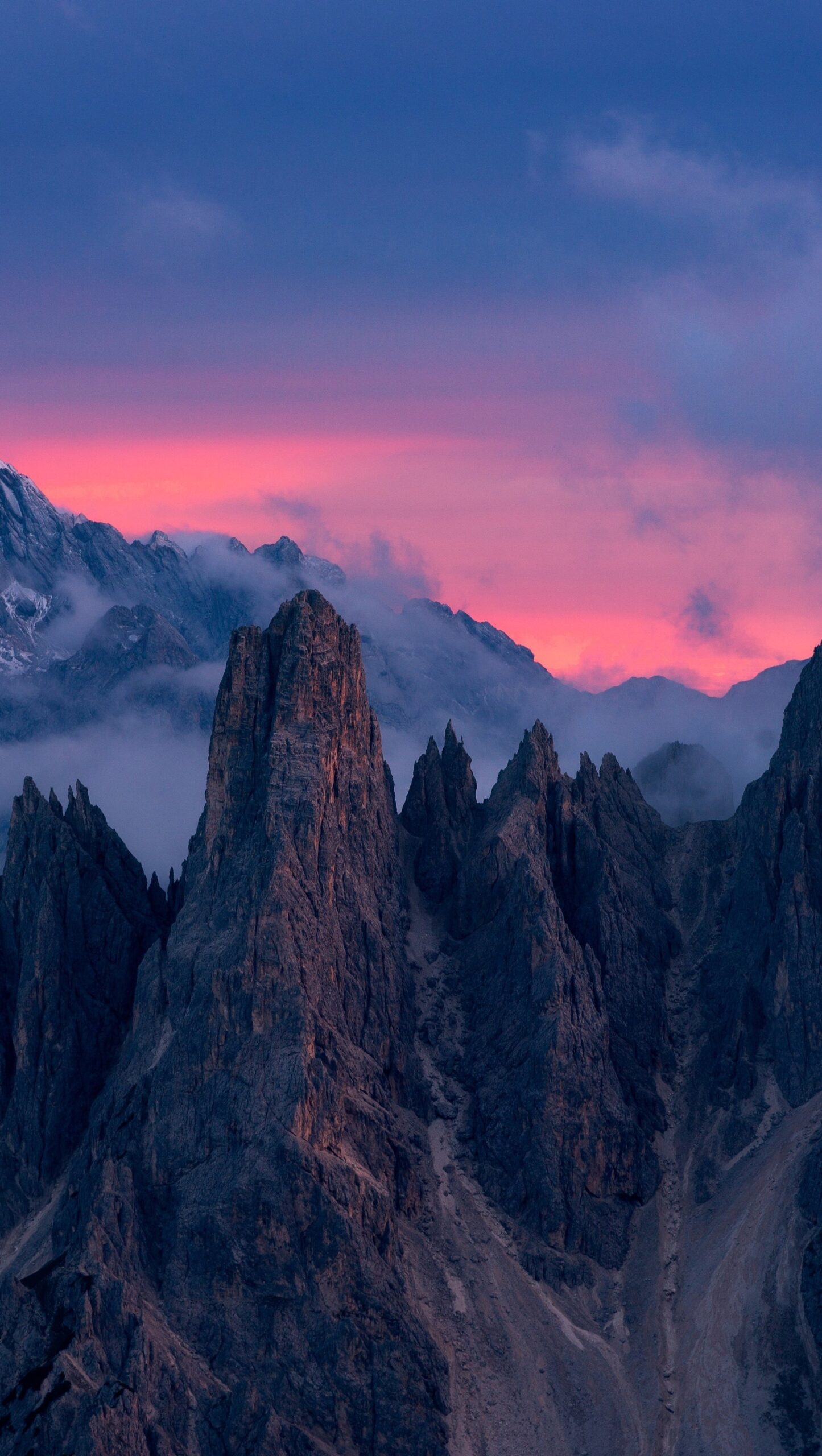 Nubes sobre las montañas