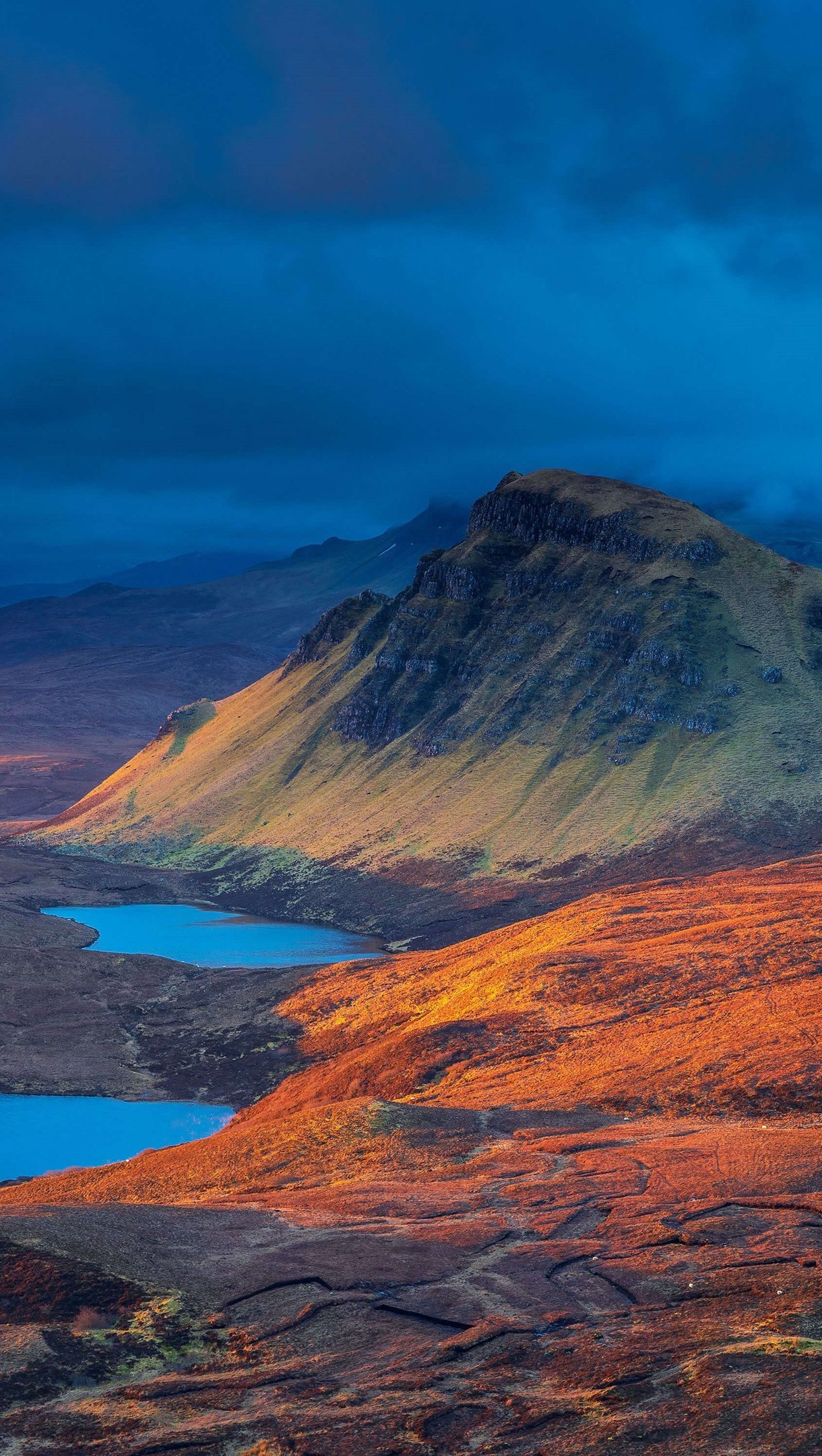 Paisaje de montañas en Escocia