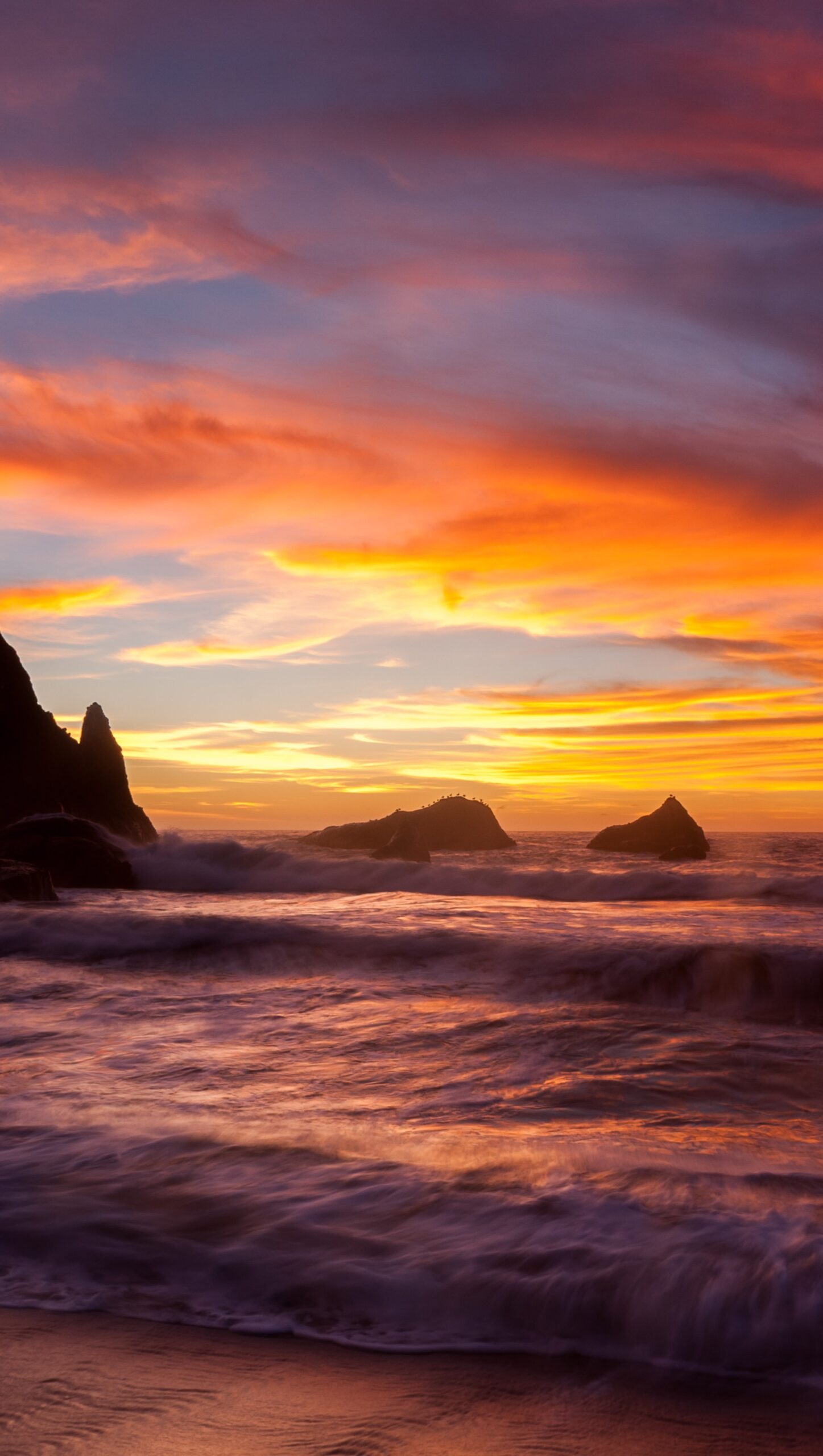 Playa al atardecer