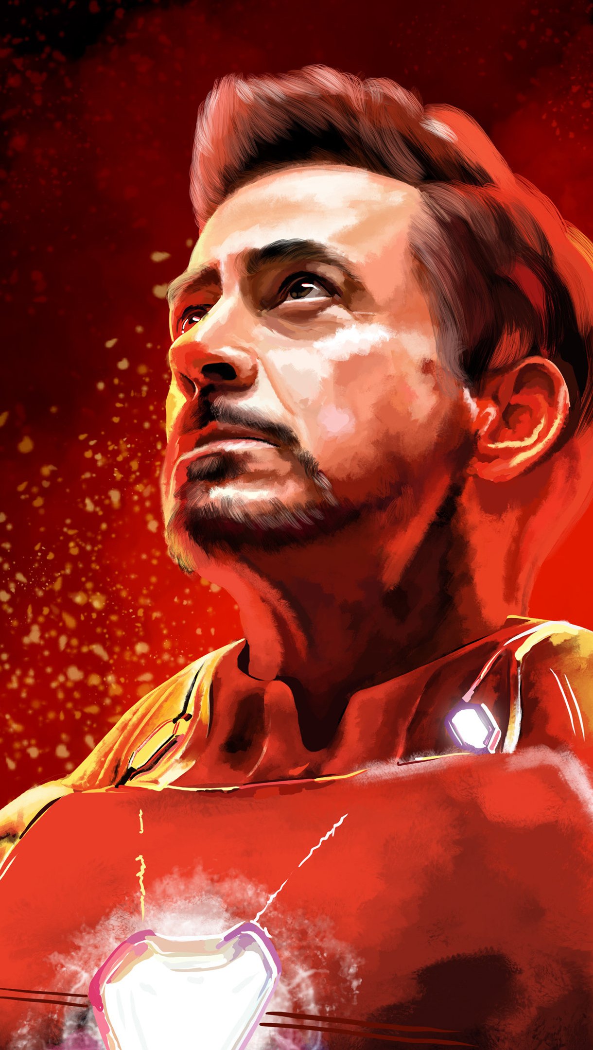 Robert Downey Jr como Iron Man Fanart