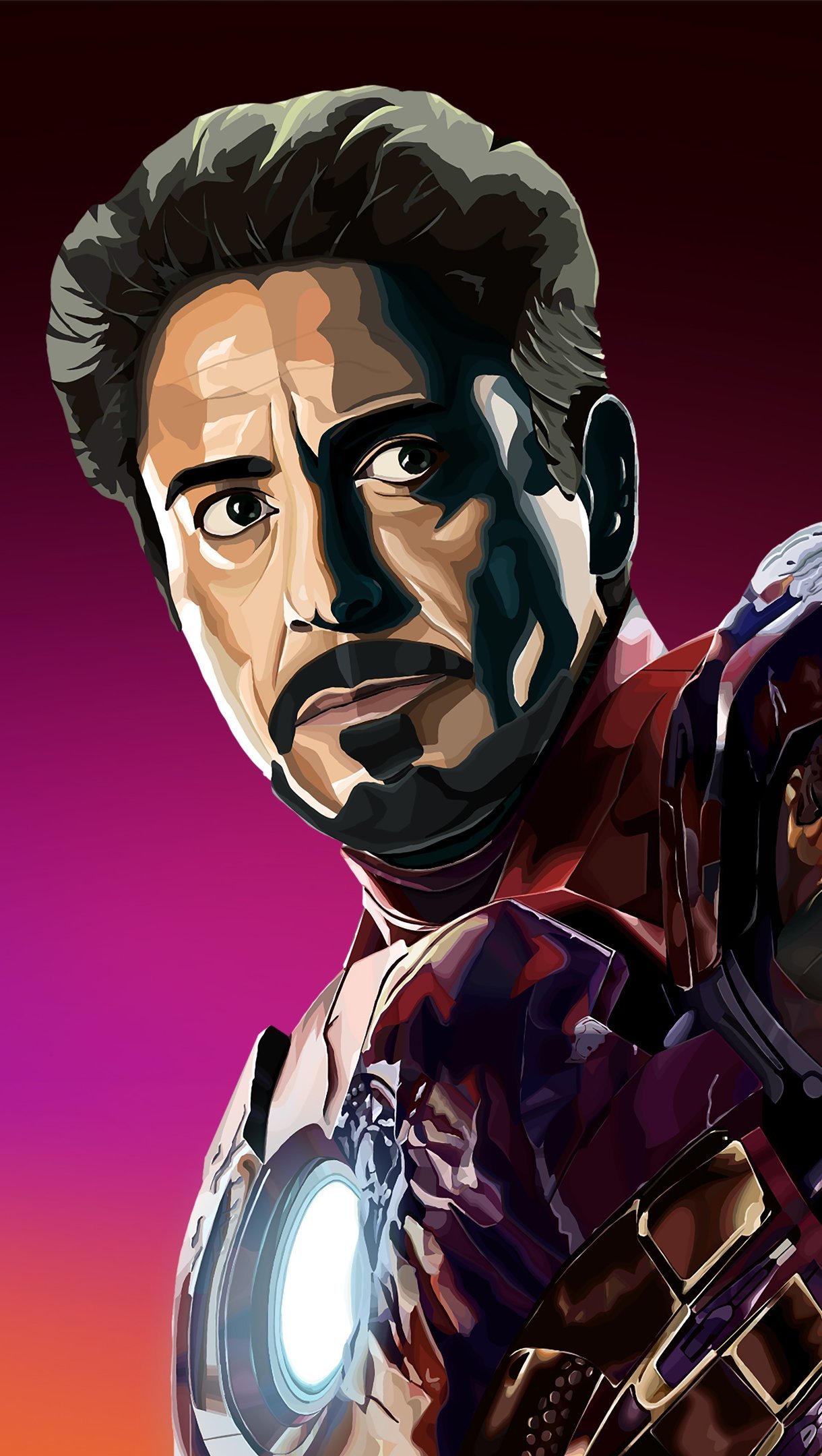 Robert Downey Jr como Tony Stark Iron Man Fanart