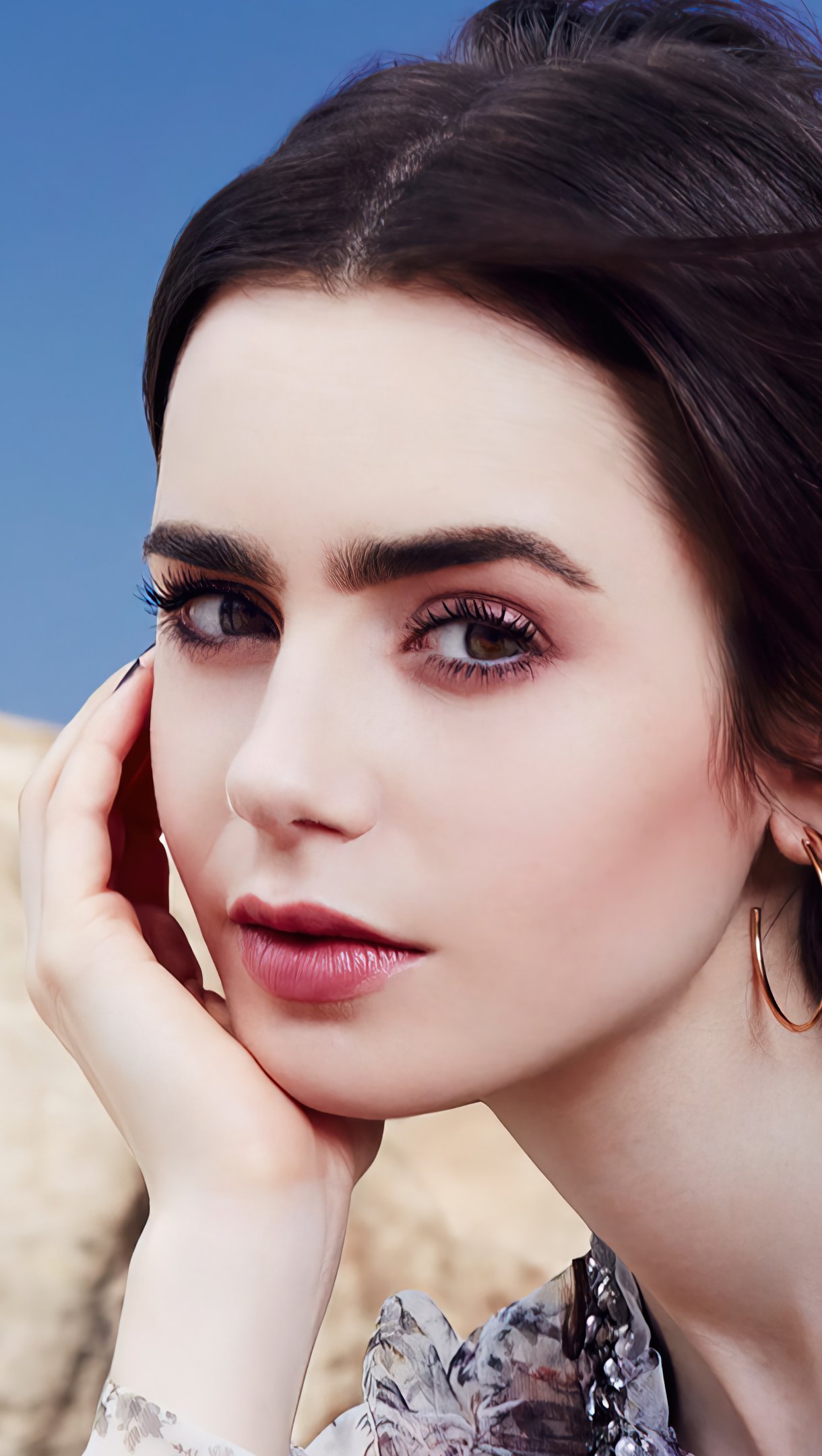 Rostro de Lily Collins