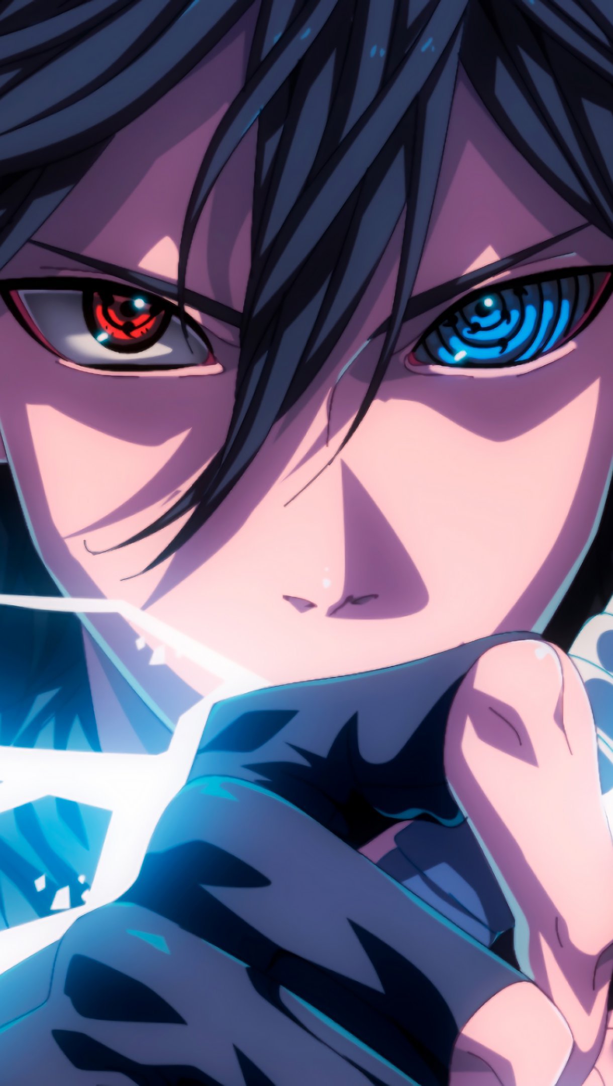 Sasuke Sharingan Rinnegan Eyes Lightning