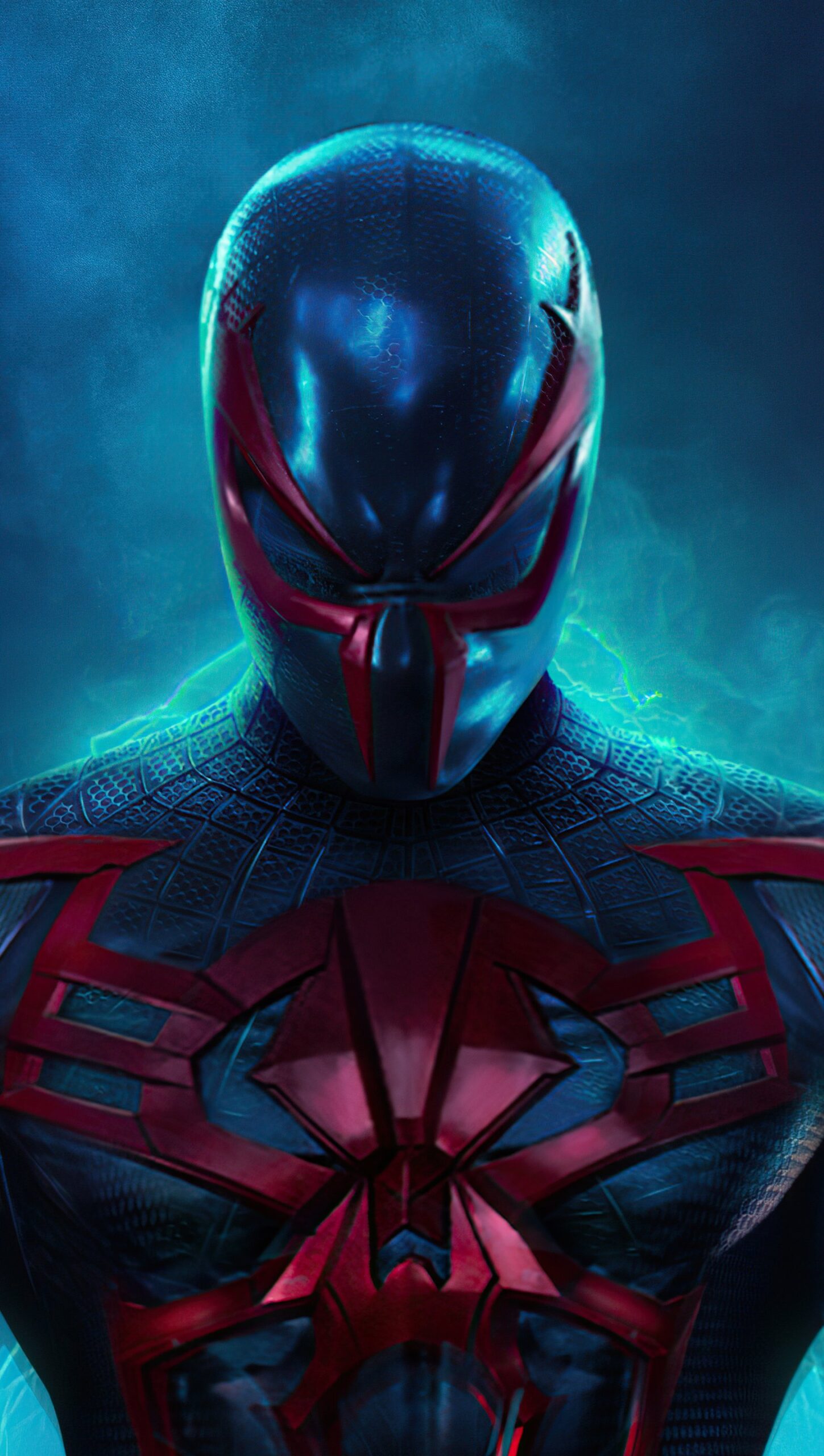 Spider Man 2099 con traje azul