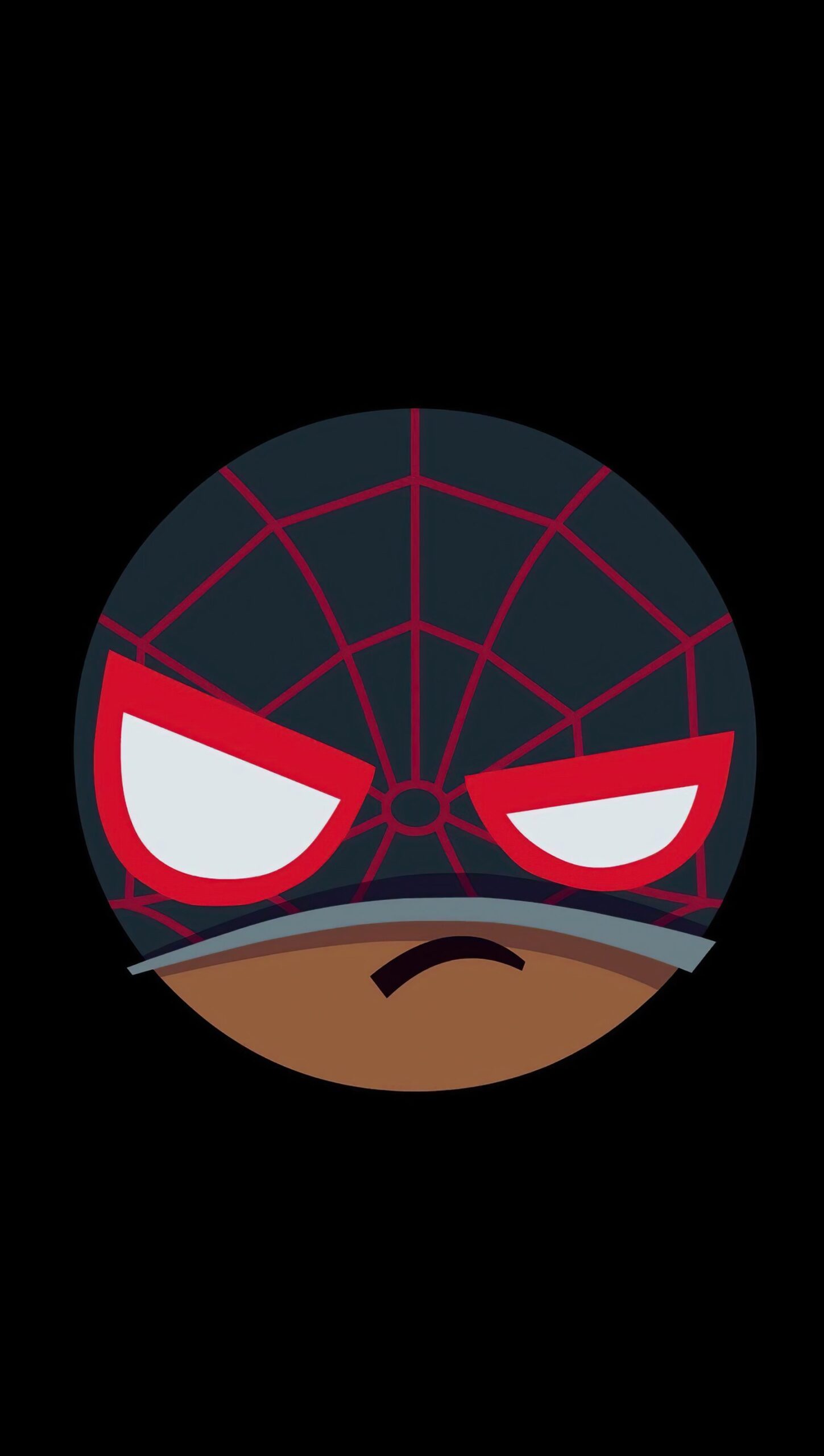 Spider Man enojado Minimalista