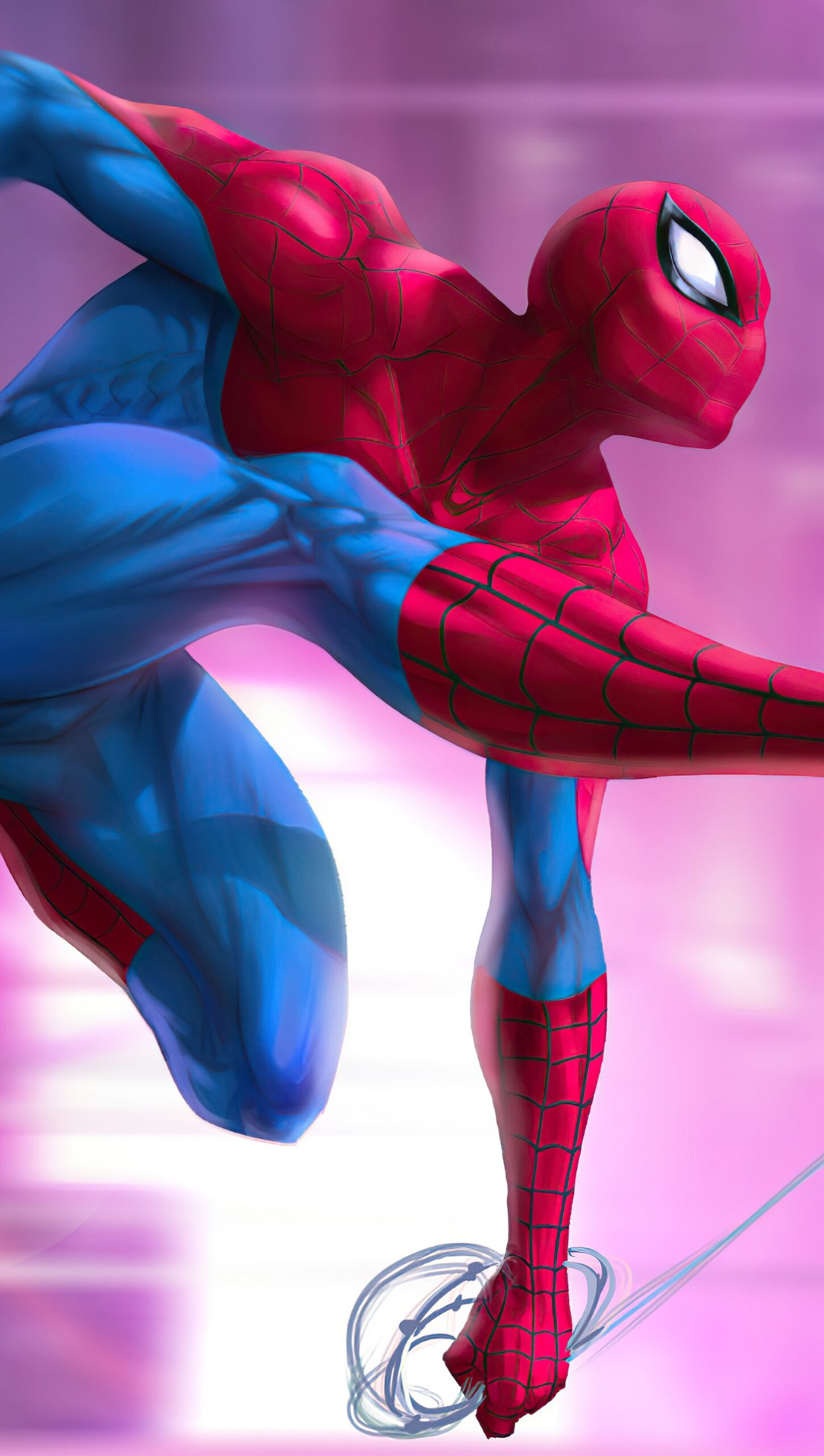 Spider Man saltando Ilustración digital