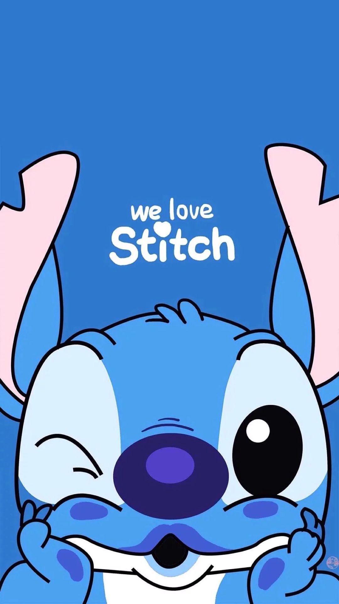 Stitch lanzando un beso