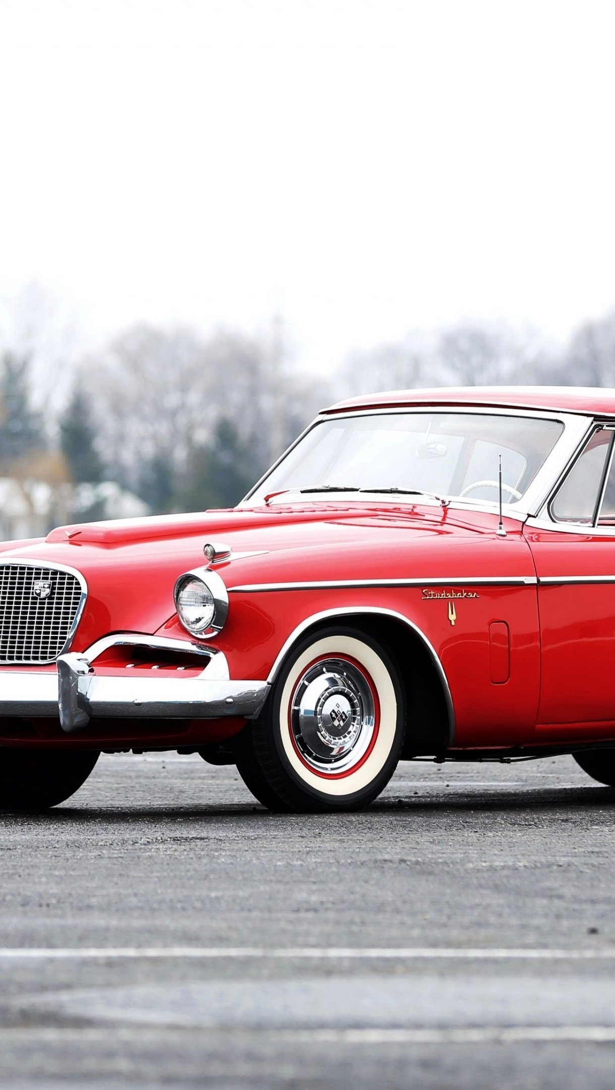 Studebaker Golden Hawk 1957 rojo