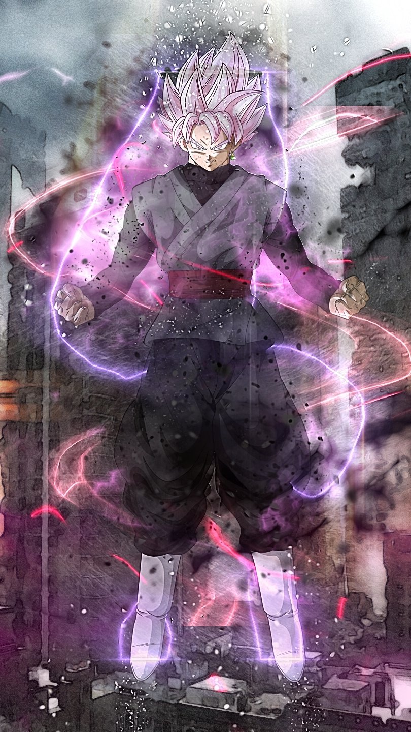 Super Saiyan Rosado Black Goku Dragon Ball Super