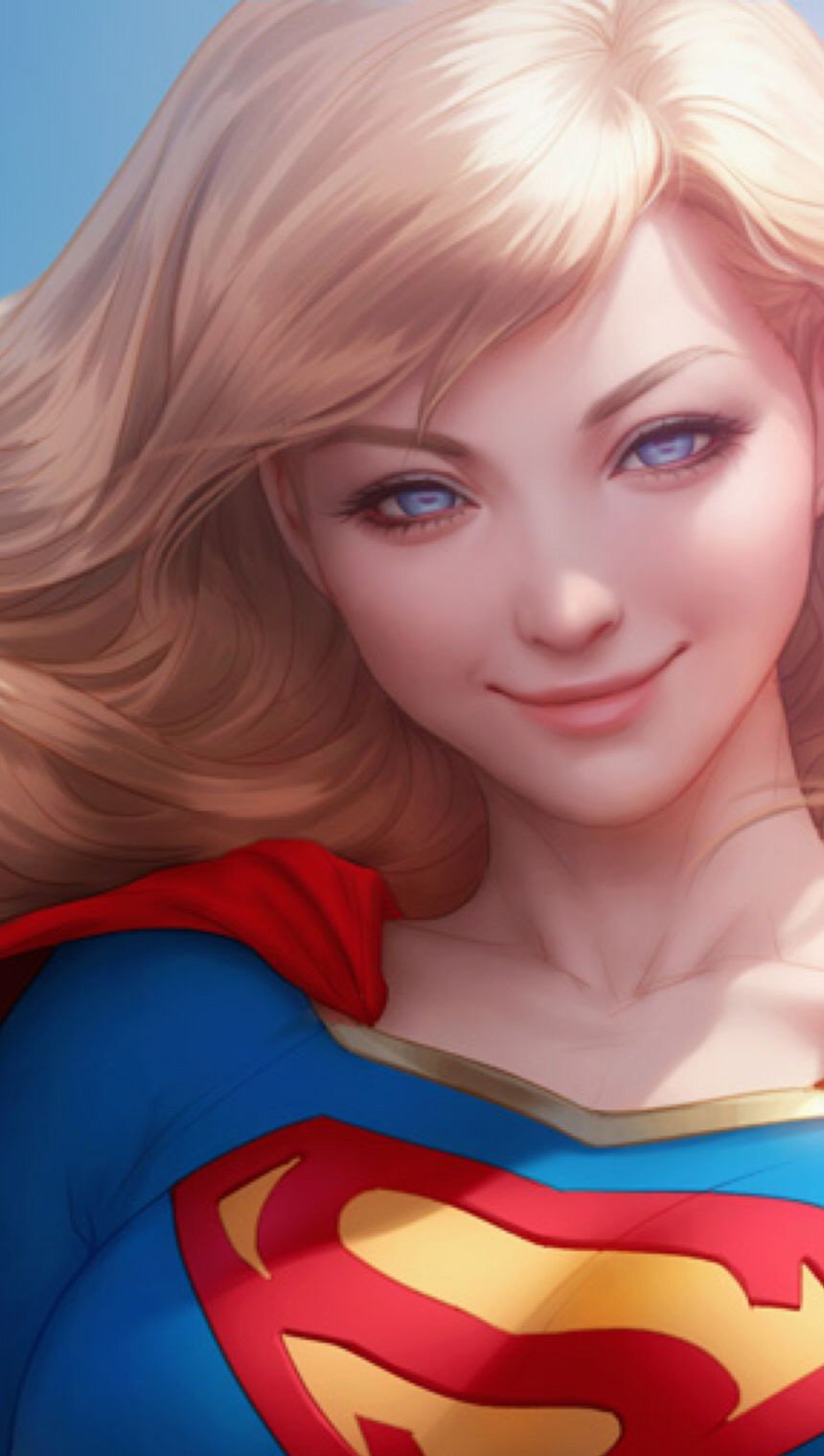 Supergirl con gato Fanart