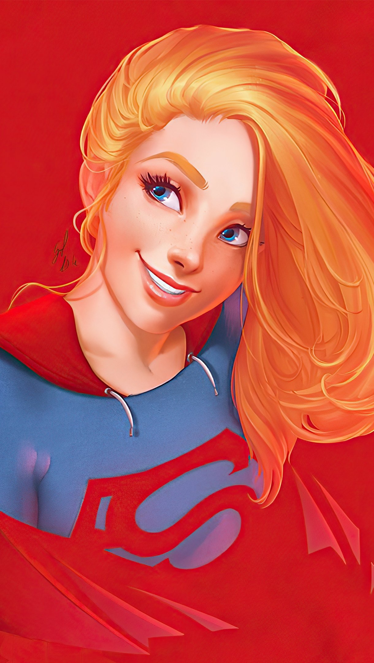 Supergirl sonriendo Fanart