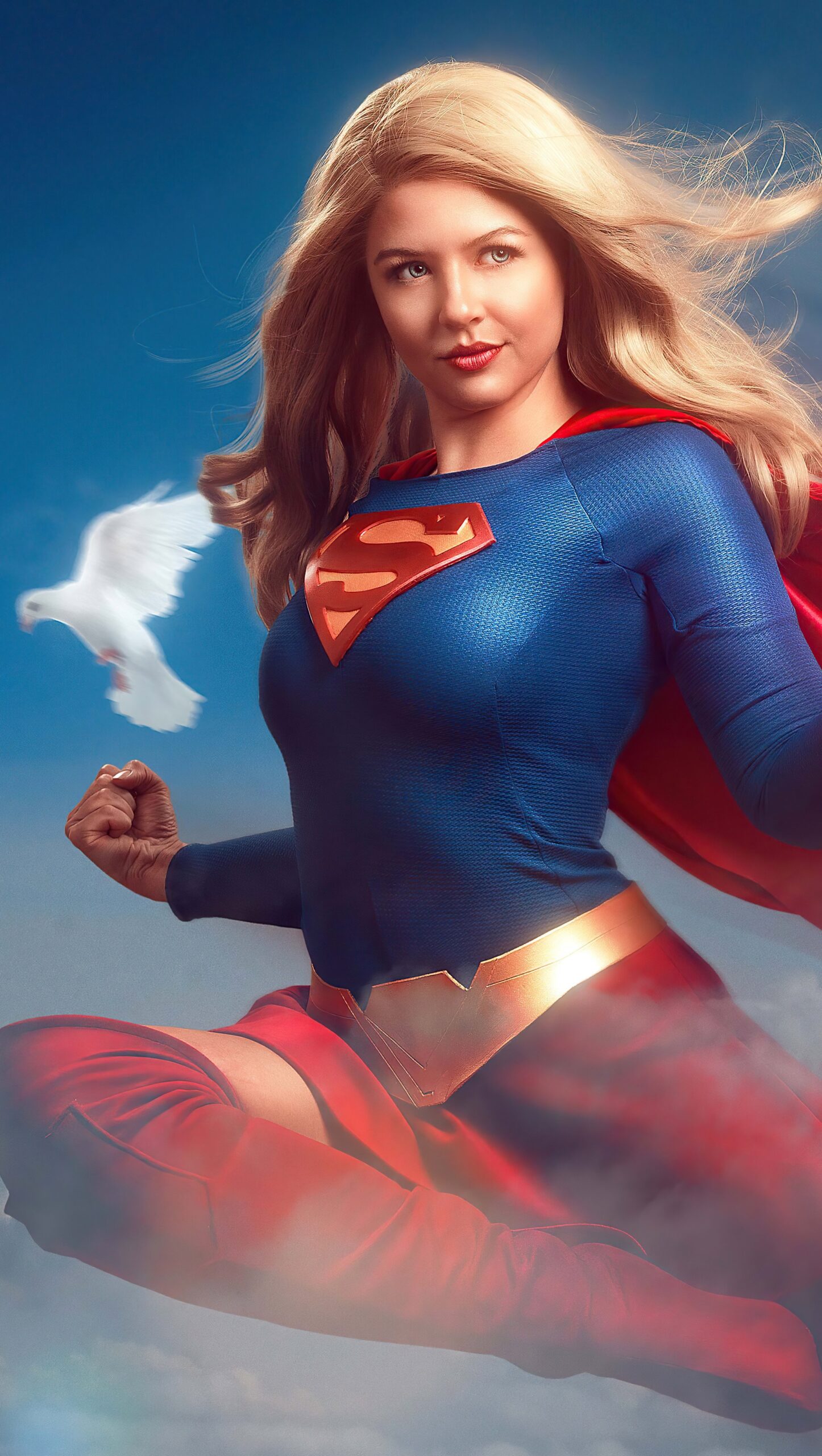 Supergirl y palomas blancas Fanart