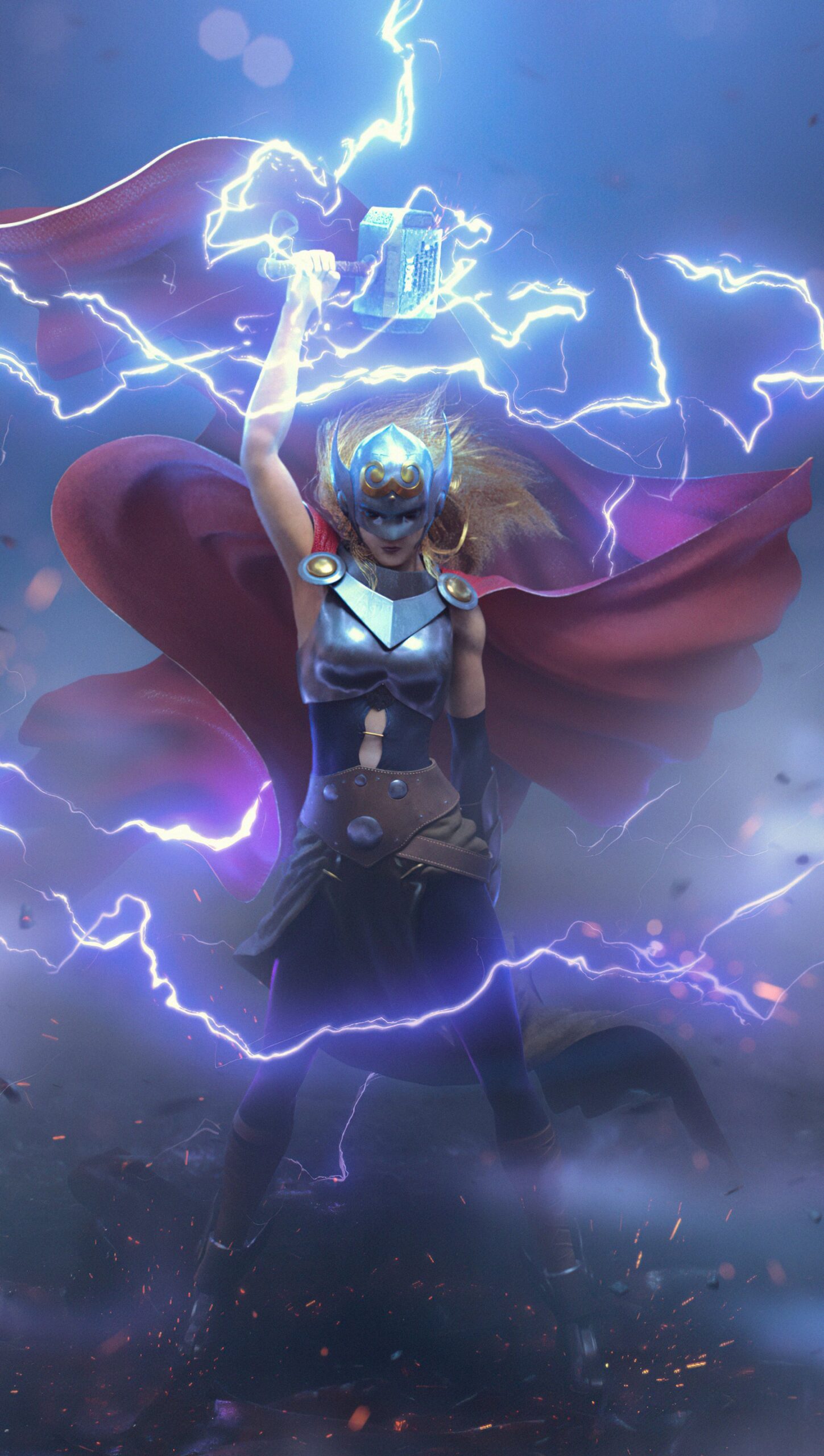 Thor en medio de rayos