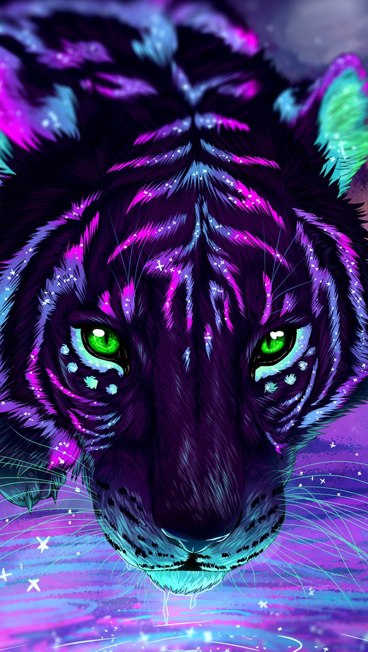 Tigre de neón Artwork