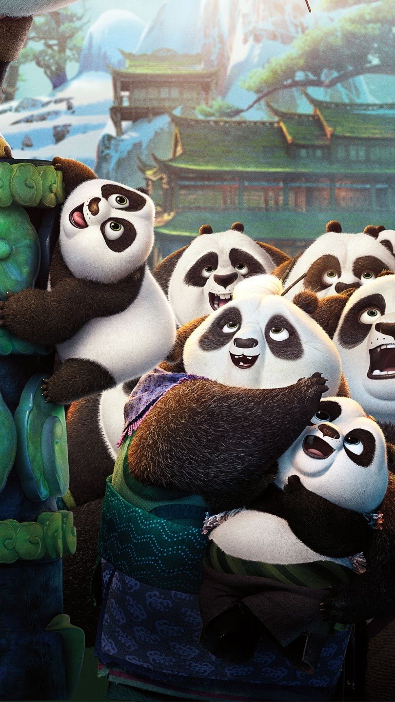 Todos los pandas de Kung fu Panda 3