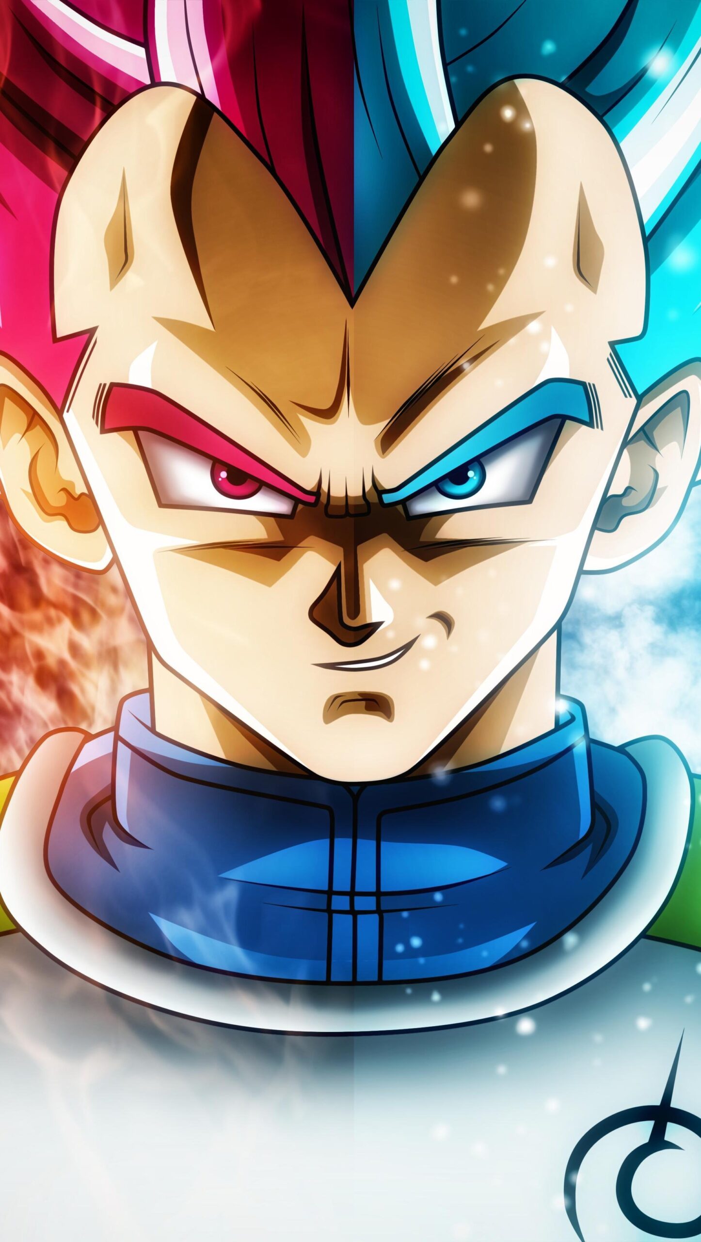 Vegeta Saiyan Blue y Saiyan God Dragon Ball Super