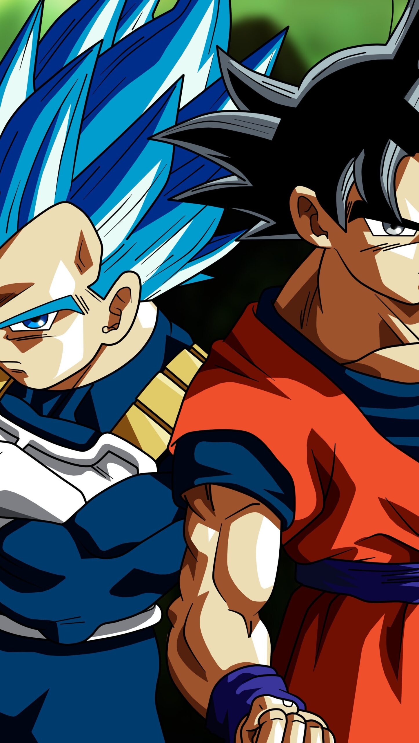 Vegeta y Goku de Dragon Ball