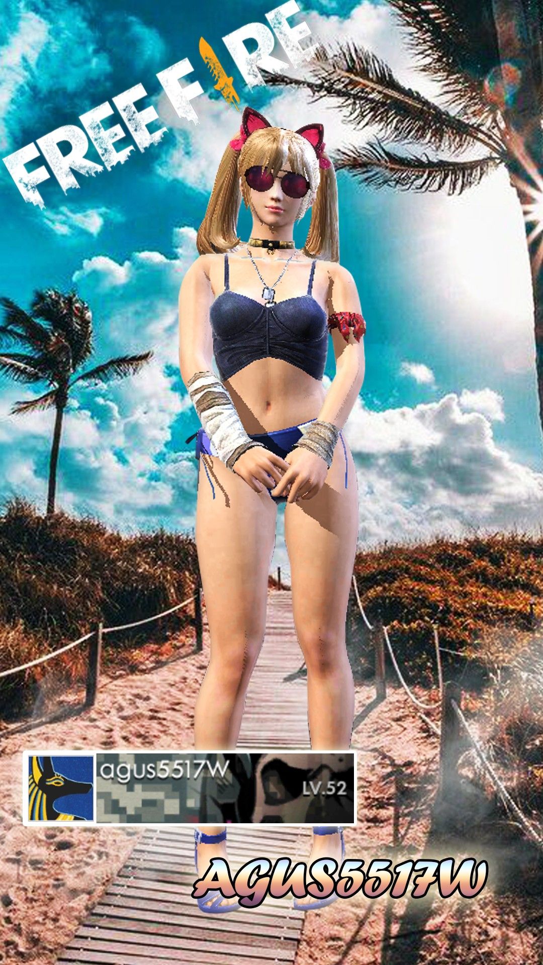 Waifu en Bikini Freefire