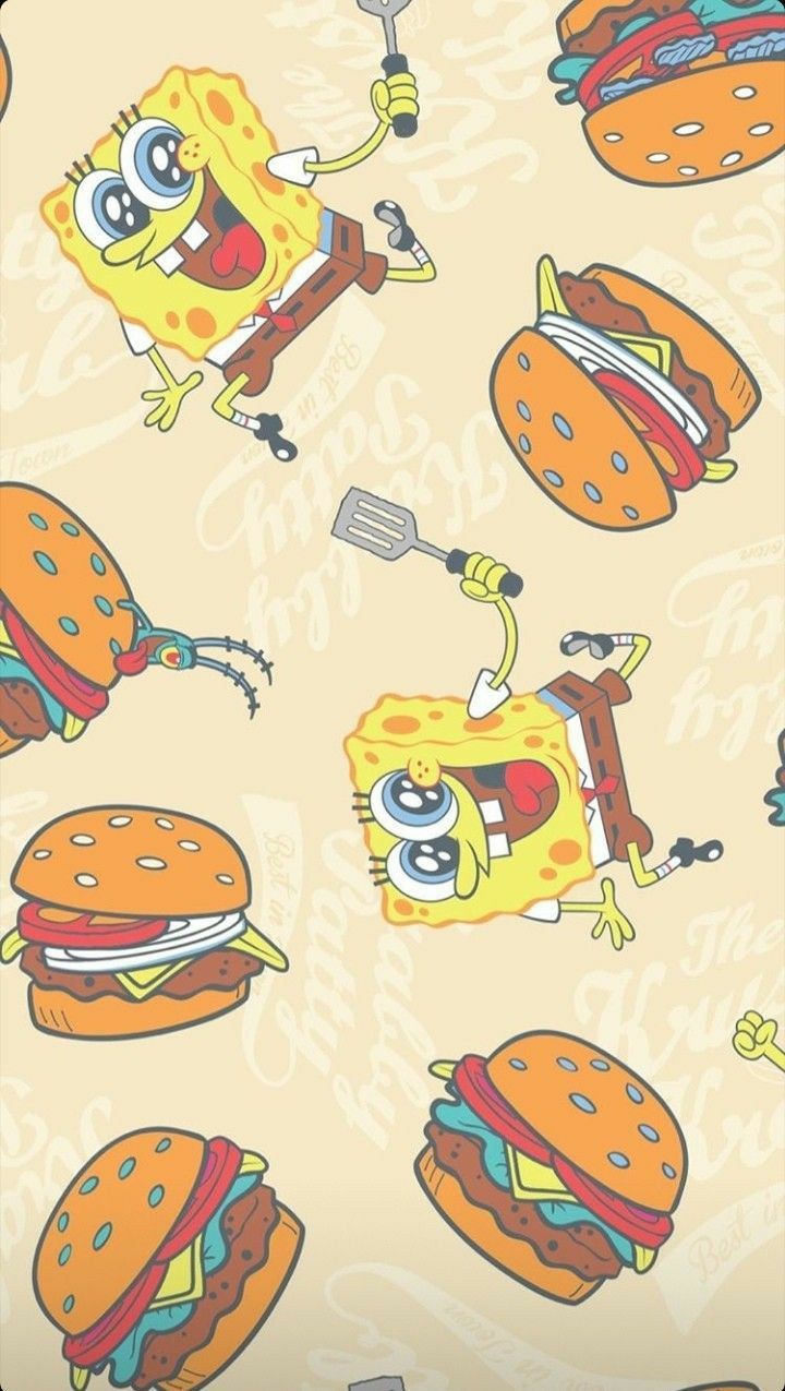 Wallpaper en Mosaico de bob esponja