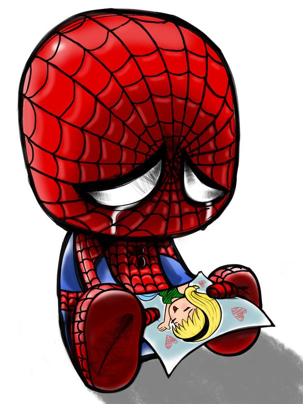 spiderman sad muerte de gwen